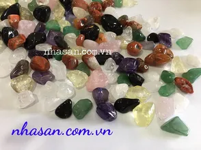 Quartz stone - 1kg of stone of five colors