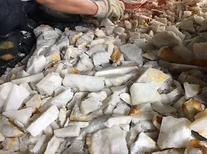 The effect of crushed quartz stone