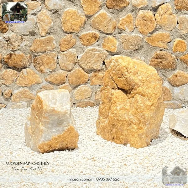 Vườn zen đá phong thủy - Tam sơn tĩnh tại