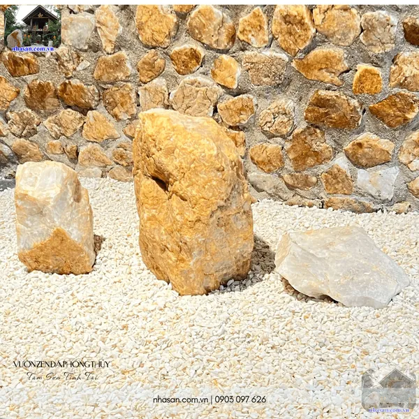 Vườn zen đá phong thủy - Tam sơn tĩnh tại
