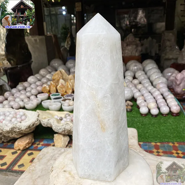 Trụ lục lăng thạch anh trắng 5.2kg-T582