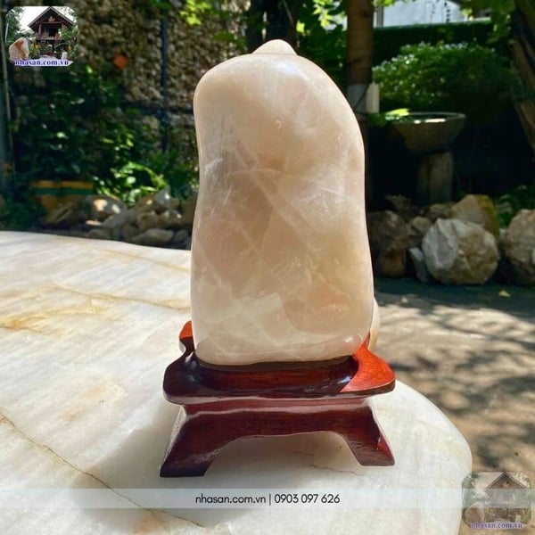 Trụ đá thạch anh hồng tự nhiên T423 - 4.9kg
