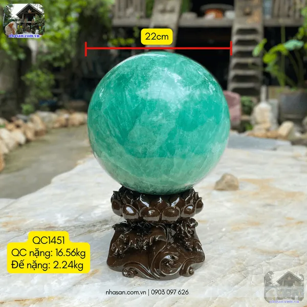 Quả cầu màu xanh lục QC1451 - 16.56kg - 22cm