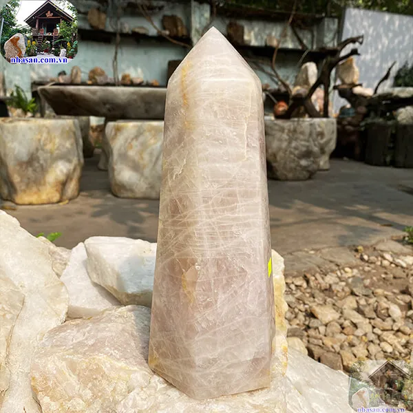 Trụ lục giác thạch anh hồng 4.88kg-T621