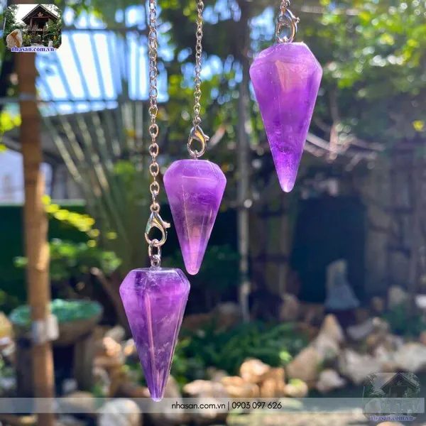 Con lắc cảm xạ thạch anh tím công cụ hỗ trợ đắc lực trong phong thủy và chữa bệnh