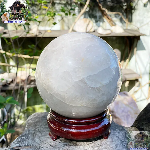 Quả cầu đá thạch anh QC1245 - 2.86kg - 13cm