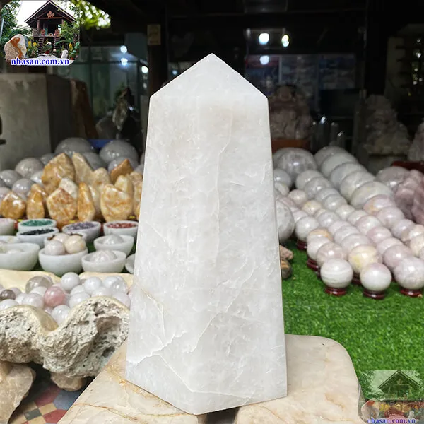 Trụ lục giác thạch anh trắng 5.8kg-T584