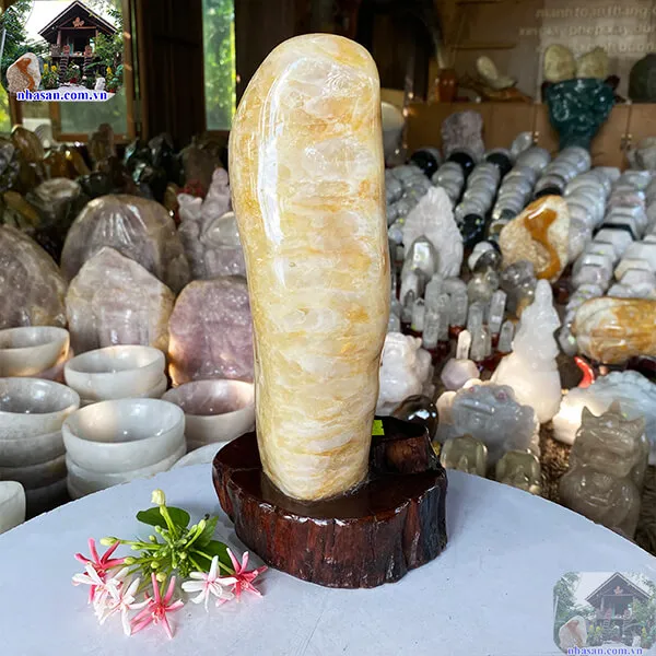 Thạch anh bông vàng 4.58kg (KT: 29 x 15 cm) - TAV144