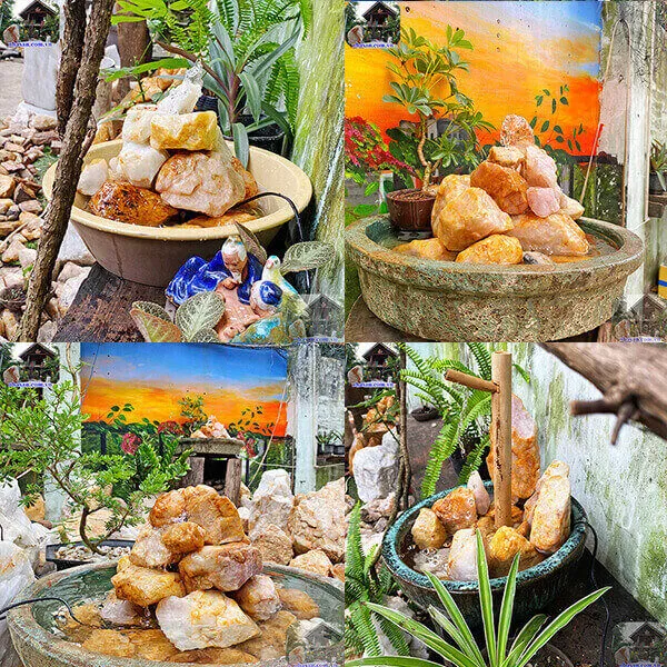 Thạch thủy bình đá thạch anh - Bộ pháp khí kích lộc, trừ hung, hóa sát