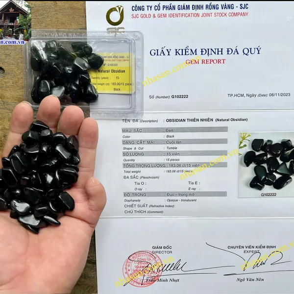 Đá bồ kết đen vụn đánh bóng 