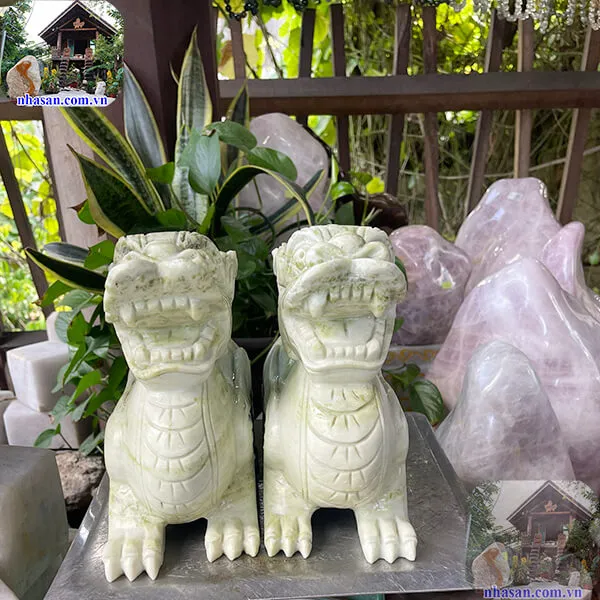 CẶP TỲ HƯU ĐÁ CẨM THẠCH TỰ NHIÊN PHONG THỦY – THD05