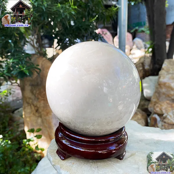 Quả cầu phong thủy đá tự nhiên QC1249 - 2.58kg - 12.4cm
