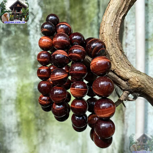 Vòng Tay Đá Mắt Hổ Đỏ 13 Ly