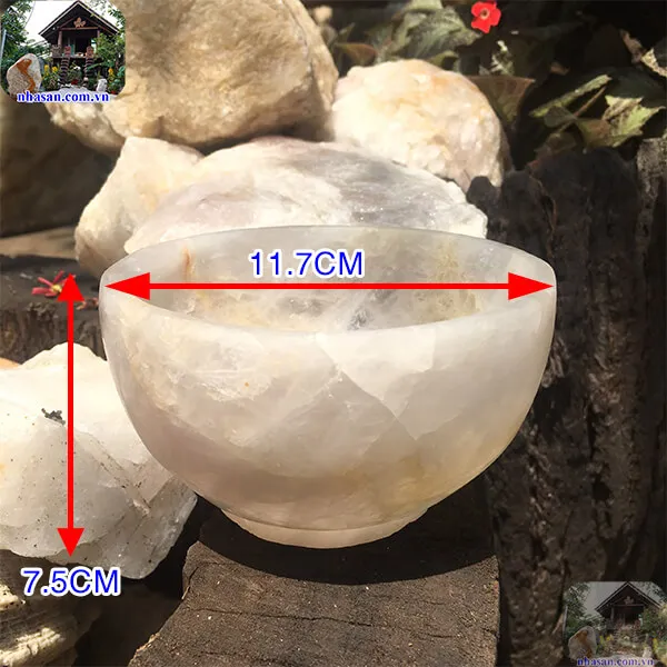 Bát nước minh đường tụ thủy nặng 680gr, đường kính 11.7cm, cao 7.5cm - B62