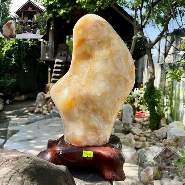 Trụ thạch anh bông vàng 7kg, cao 36cm x ngang 20cm x dày 8cm - TAV48