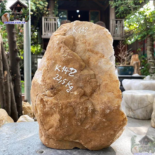 Đá thạch anh hồng thô khối 22.5kg-K142