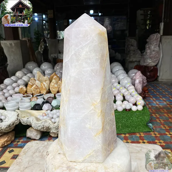 Trụ lục giác thạch anh hồng 8.6kg-T609
