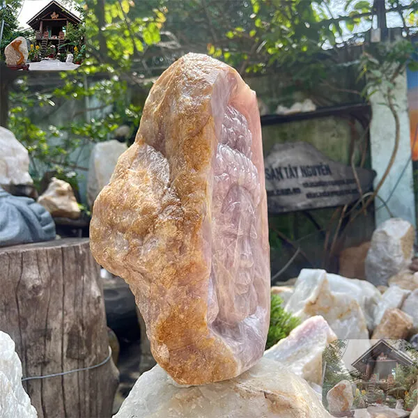 Tượng mặt Phật Bổn Sư Thích Ca nặng 13.5kg, cao 29cm x ngang 24.5cm x dày 14cm - TP06