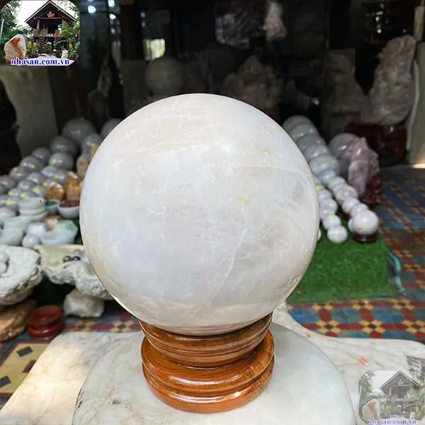 Quả cầu thạch anh hồng 16.5cm-6.6kg-QC1132