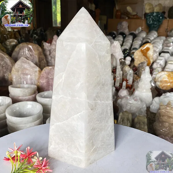 Trụ lục giác thạch anh trắng 5.4kg-T618