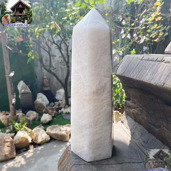 Trụ lục giác thạch anh trắng 6.5kg-T576