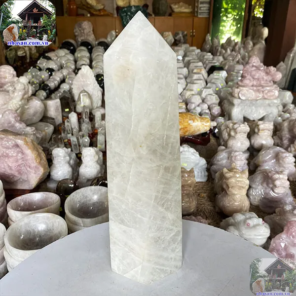 Trụ lục giác thạch anh trắng 6.5kg-T576