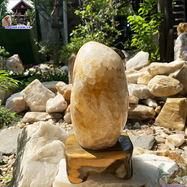 Thạch anh bông vàng 2.96kg (KT: 24.5 x 10 cm) - TAV152