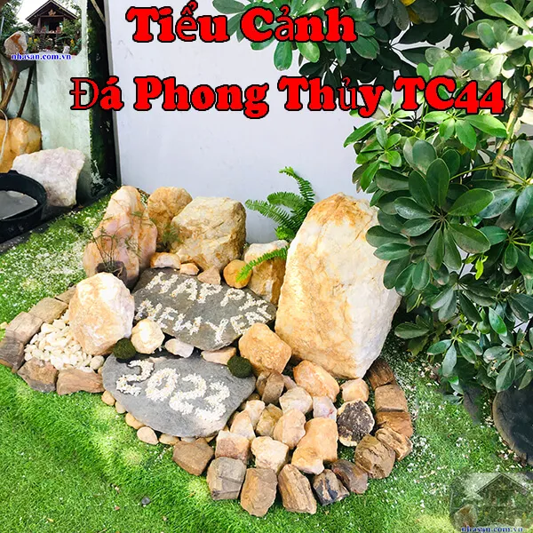 Tiểu cảnh đá phong thủy - xu hướng trang trí tết 2023 TC44