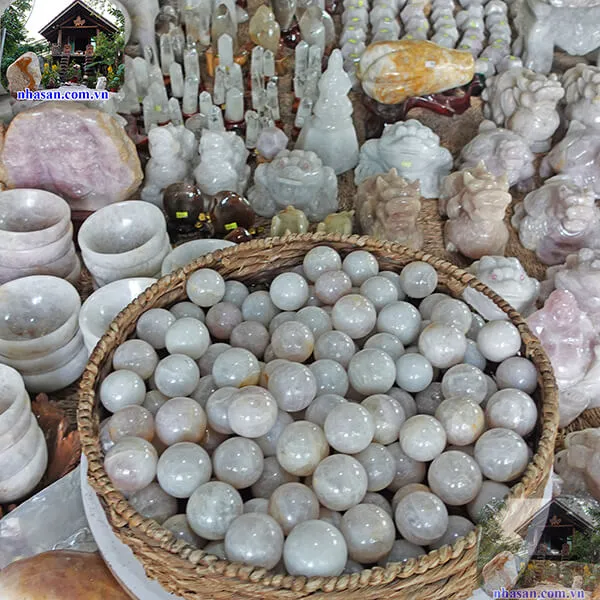 Bảo kiện cầu (bi lăn tay đá thạch anh) tự nhiên giúp đôi tay khỏe mạnh