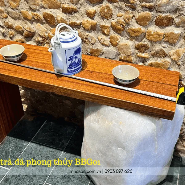 Bộ bàn ghế uống trà đá phong thủy BBG01