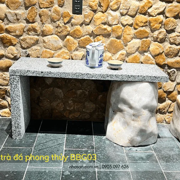 Bộ bàn ghế uống trà đá phong thủy BBG03