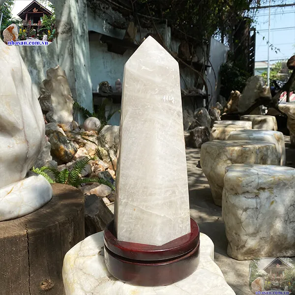 Trụ lục lăng thạch anh trắng 12.2kg-T569