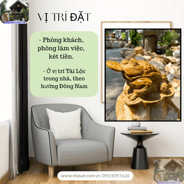 Cóc thiềm thừ gỗ hóa thạch - Linh vật kéo tài lộc, giữ tài vận