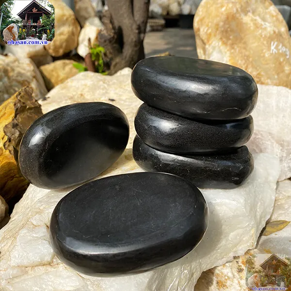 Đá bồ kết đen dùng để massage, chặn giấy-giúp bạn giảm căng thẳng và mệt mỏi hàng ngày