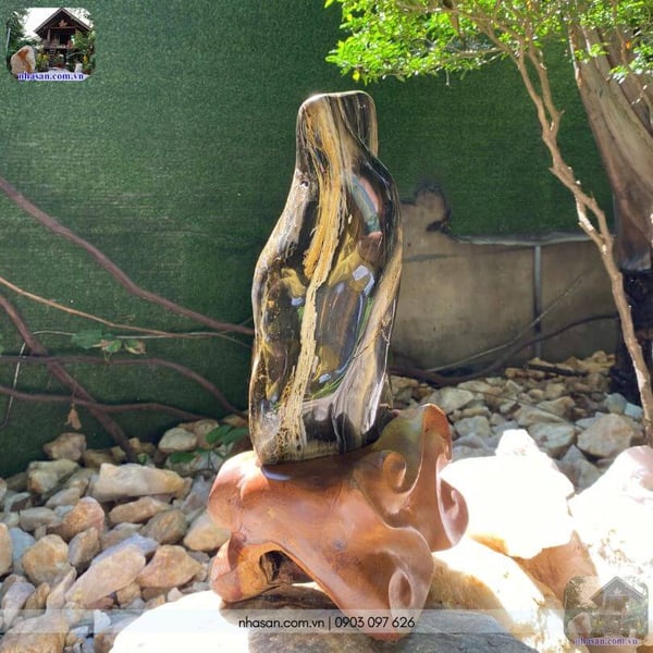 Trụ đá canxedon tự nhiên 13.4kg-CXD140