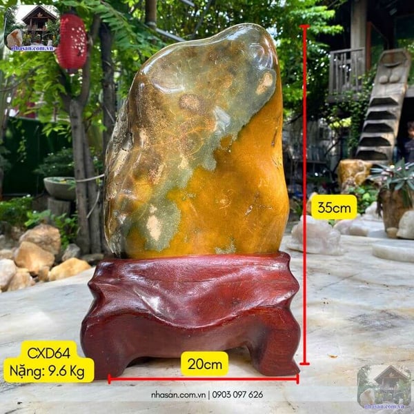 Trụ đá canxedon 9.6kg - Sức mạnh của sự bình yên