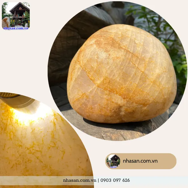 Đá cuội thạch anh 4.89kg, cao 14cm x ngang 16cm x dày 15cm - CU02