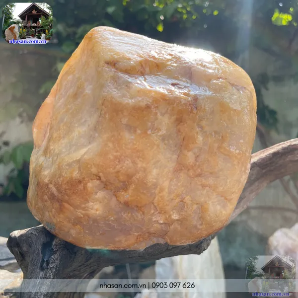 Đá cuội thạch anh CU06 nặng 6.5kg, kích thước: 16x16cm giá 2.6tr