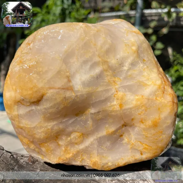 Đá cuội thạch anh CU06 nặng 6.5kg, kích thước: 16x16cm giá 2.6tr