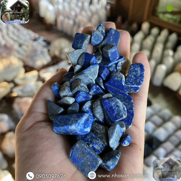 Đá ngọc lưu ly xanh vụn