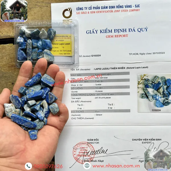 Đá ngọc lưu ly xanh vụn