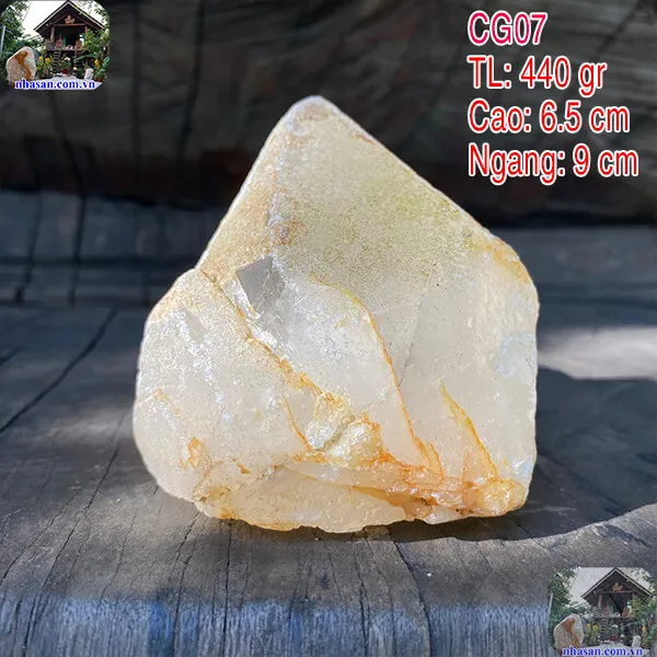 Đá phong thủy để xe ô tô 440gr (6.5x9 cm) mang lại may mắn, bình an và an toàn