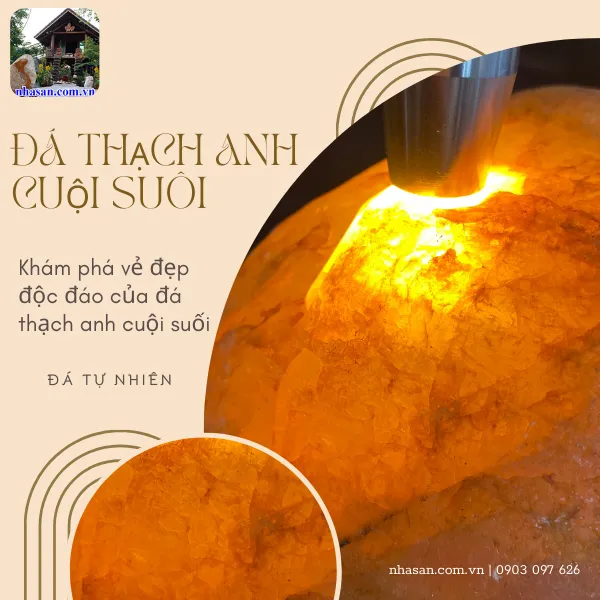 Đá thạch anh cuội suối CU05 nặng 6,2kg, kích thước: cao 13cm x ngang 22,5cm x dày 14cm