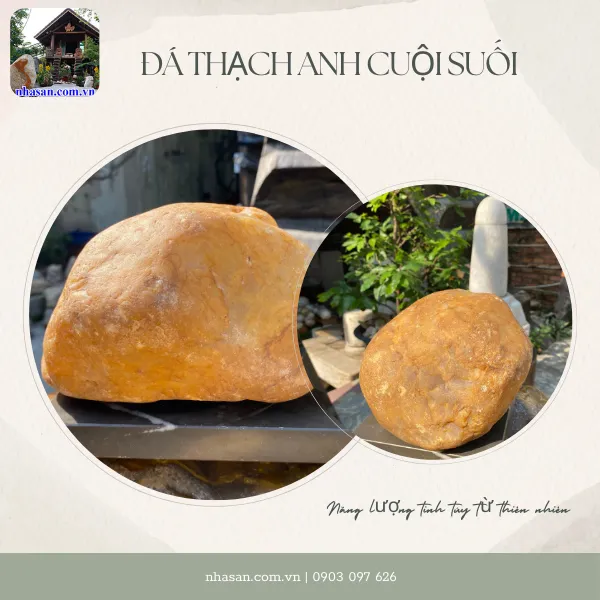 Đá thạch anh cuội suối CU05 nặng 6,2kg, kích thước: cao 13cm x ngang 22,5cm x dày 14cm