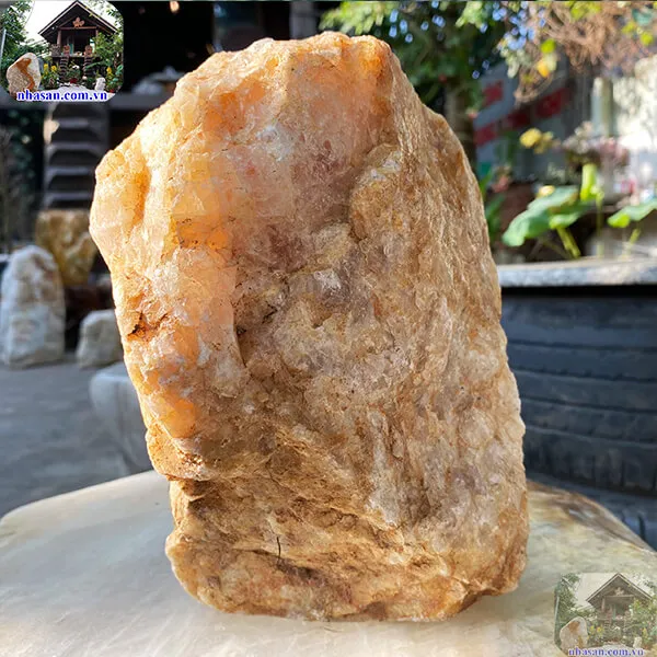 Đá thạch anh hồng thô khối 10kg-K150