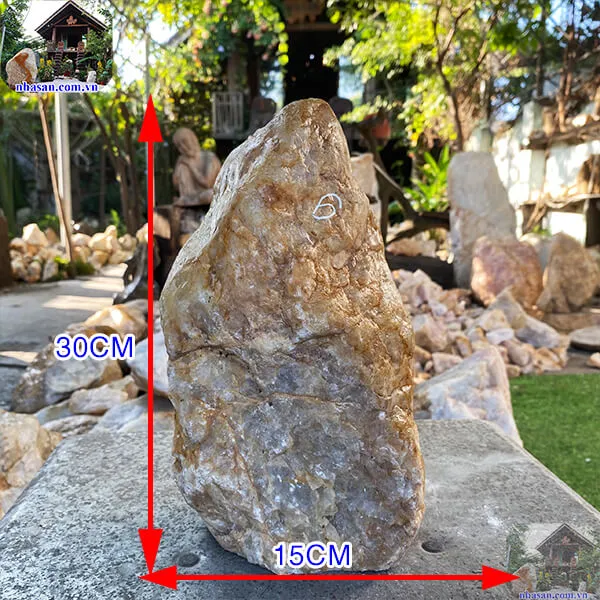 Đá thạch anh hồng thô khối 9kg-K153