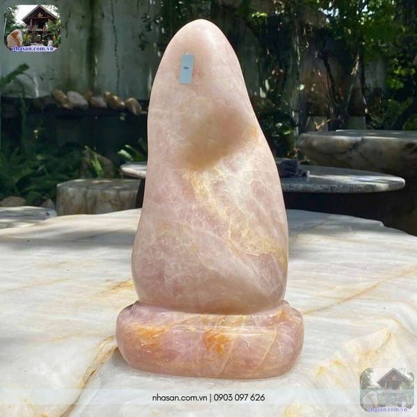 Trụ đá thạch anh hồng 5.2kg - T524