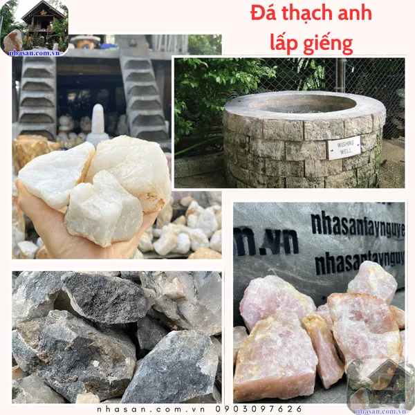 Đá thạch anh lấp giếng, chôn giếng