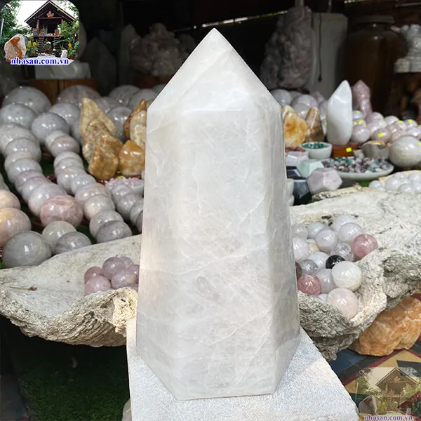 Trụ lục giác thạch anh trắng 5.4kg-T618