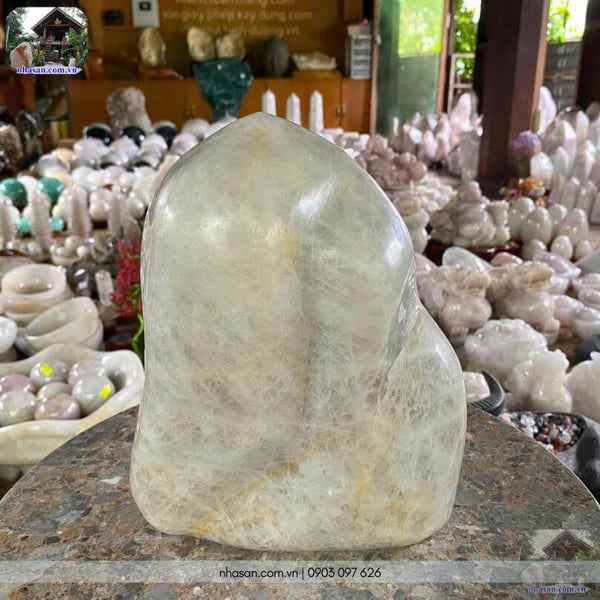 Trụ đá thạch anh trắng 10.2kg - T507